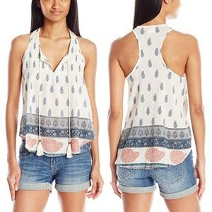 O'Neill Woven Rolla Print Boho Tank Top Large